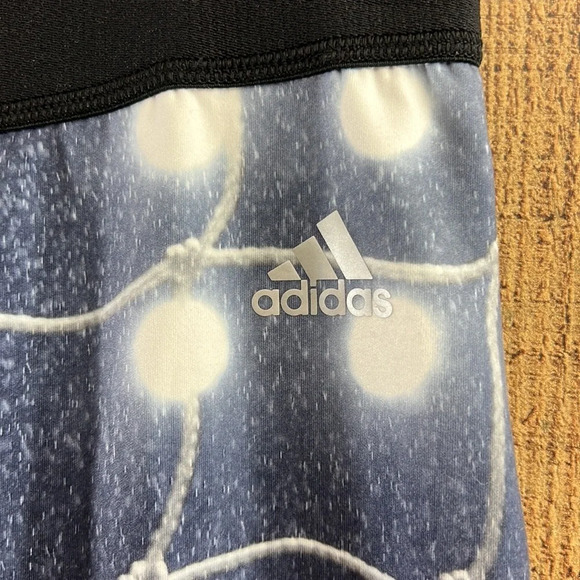 Adidas Black Tech Fit Clima Lite Compression Capris Womens Medium Chain link - Picture 2 of 8